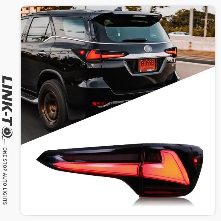 LINK-TO Factory Wholesales Full LED Taillights Rear Tail Light 2017-UP Sequential SW4 Lamp For Toyota Fortuner