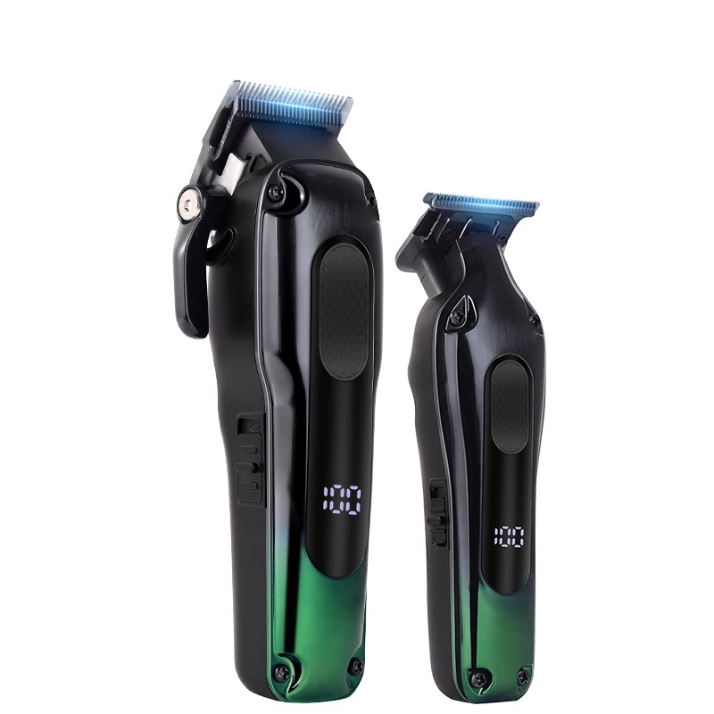 Cordless Professional Hair Clippers Rechargeable Hair Trimmer set  Powerful Hair Grooming Clippers Kit For Man
