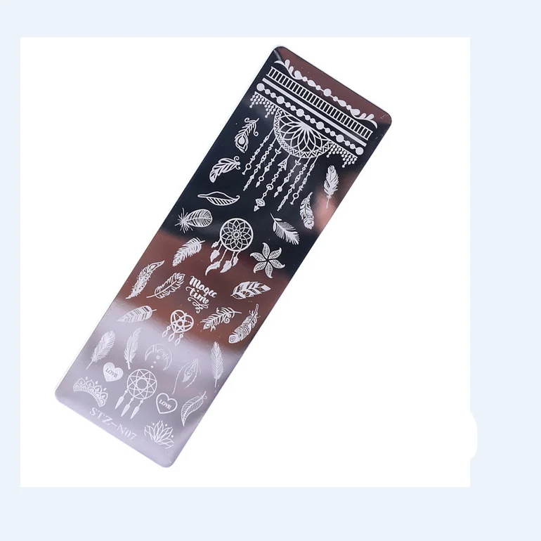 BIN New Flower Leaf Butterflies Snowflake Stamping Plates Nail Stamp Template DIY Stainless Steel  Nail Art Templates
