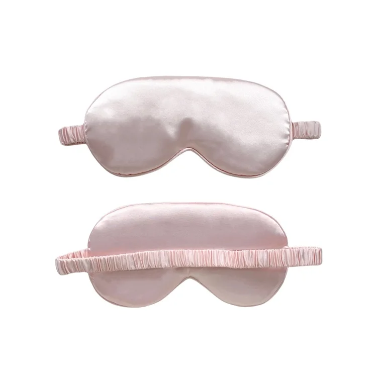 Wholesale Customizing Logo private label sleep eye mask travel satin silk eye mask Natural adjustable silk sleep eye shade