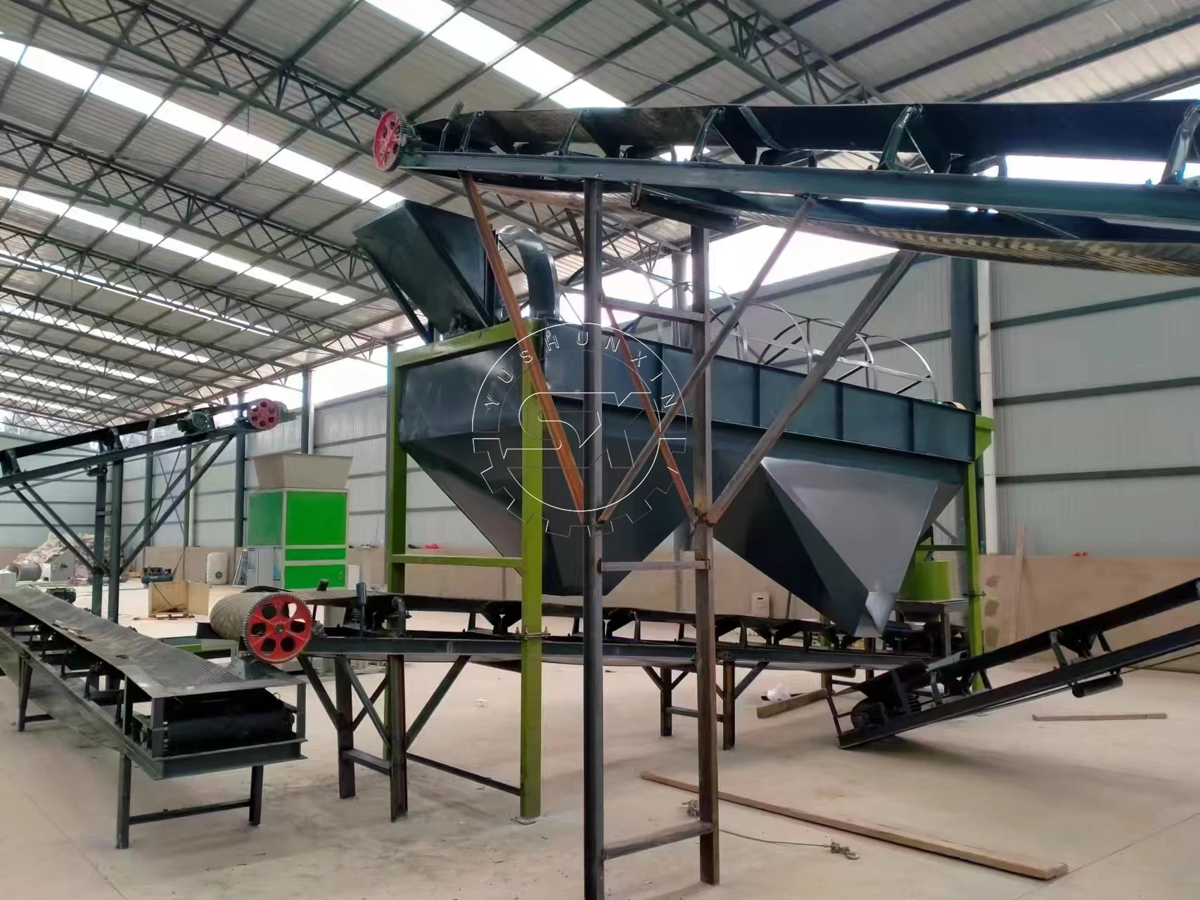 Compound amino acids powder and npk fertilizer production line