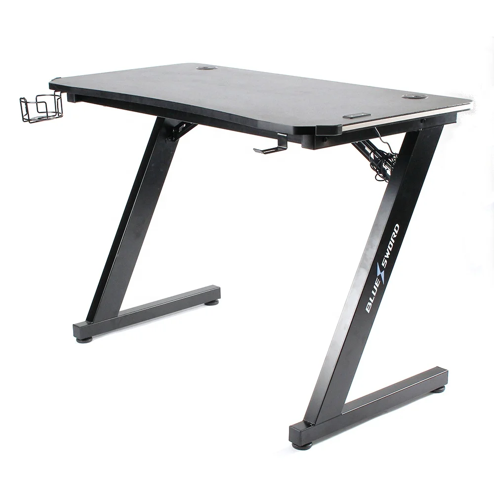 Hot Sale Gaming Desk LED Computer Table Desk Standing PC Table Gamer Desk With LED Lights