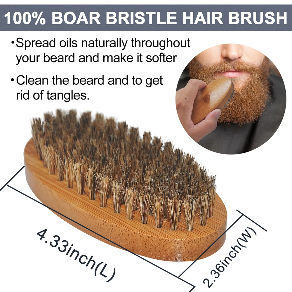 Wholesale Hair Beard Accessories Products Wooden Beard Comb Beard Brush