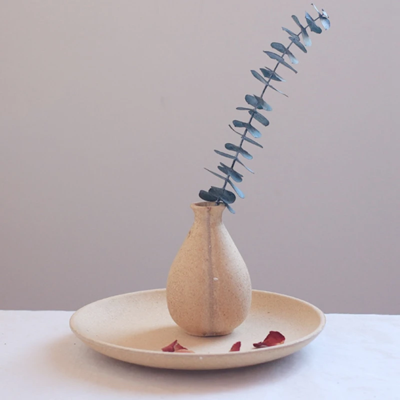 Bverionant Wholesale Nordic Home Ornaments Minimalism Bookshelf Little Vase Art Flowers Wood Vases