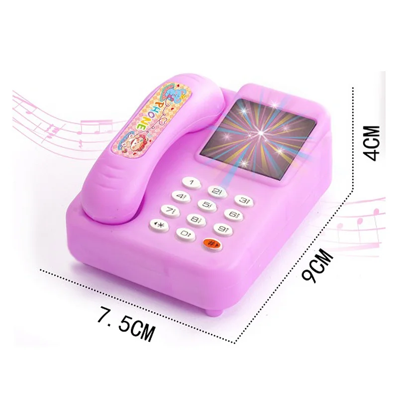 Early Education High Quality Children Playing Game With Lights And Music Phone Toys For Kids