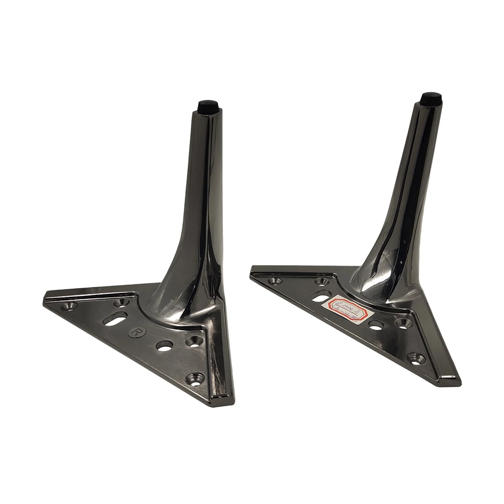 Pinlong Support Sofa Leg Metal Simple Base Sofa Alloy Furniture Feet Cabinet Foot Metal Legs Gun-black For Sofa TV Stand