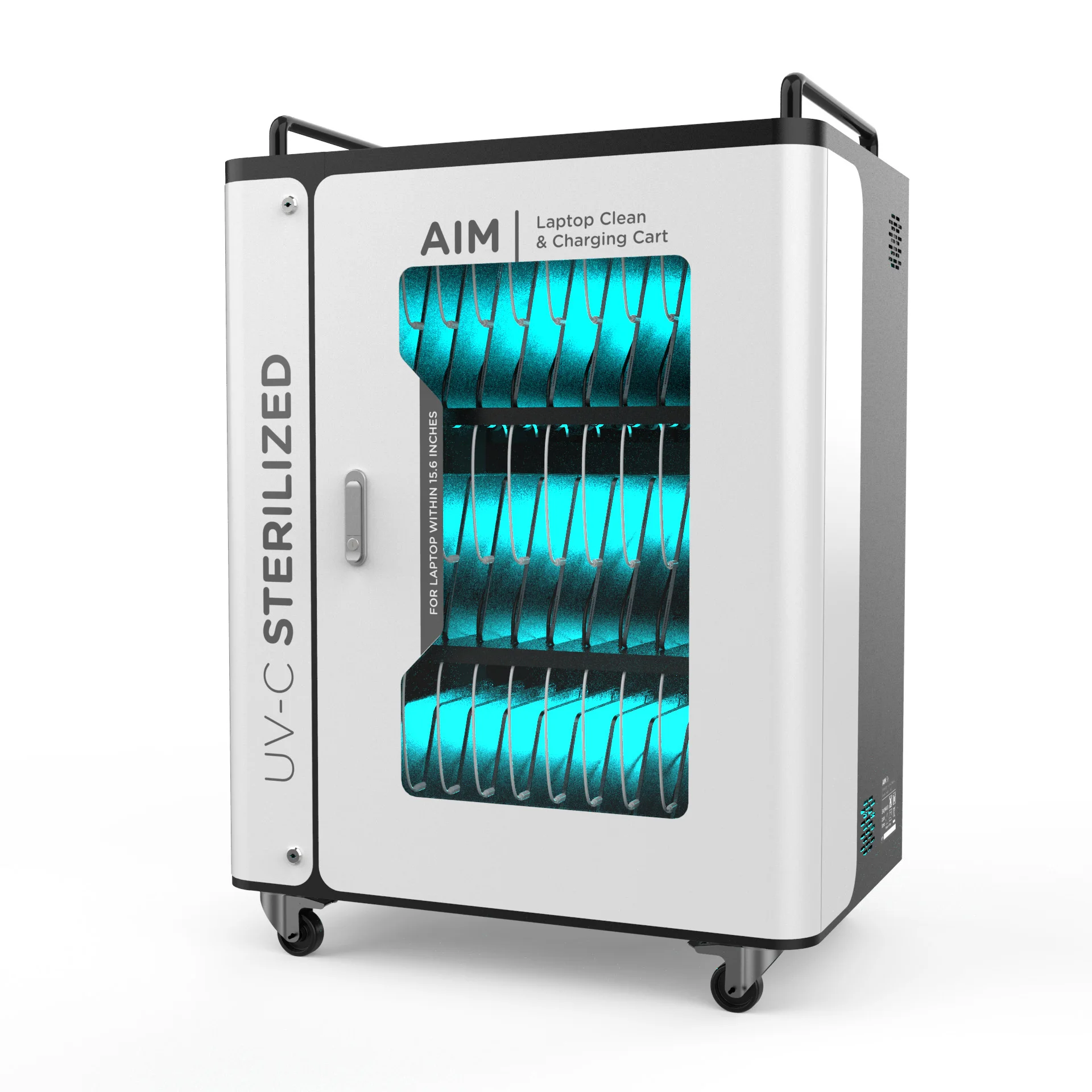 Y2 Power High quality 36 bay charging trolleys with universal AC power outlet Charging cart for laptop notebooks easy to move