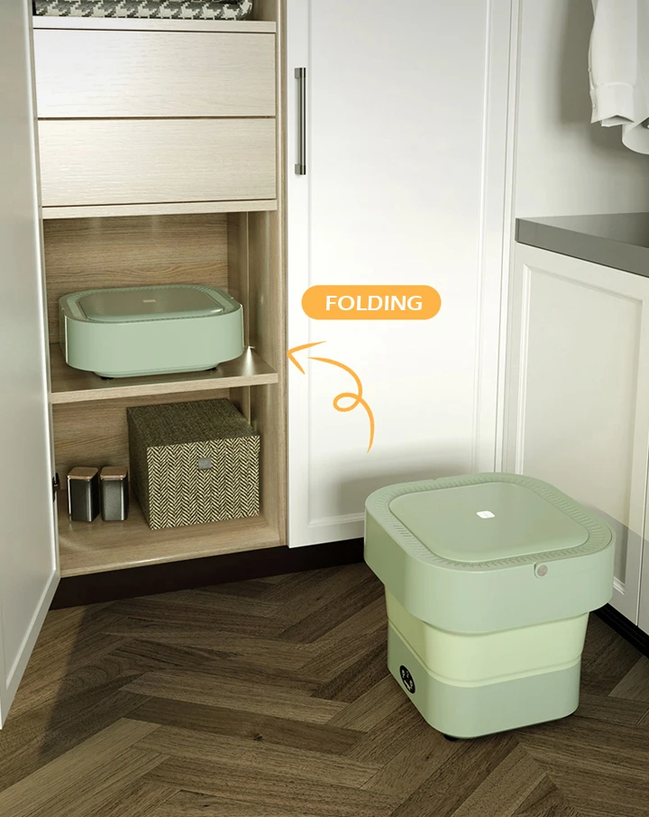 
Wholesale Durable Using Small Floor Space Portable Mini Folding Washing Machine 