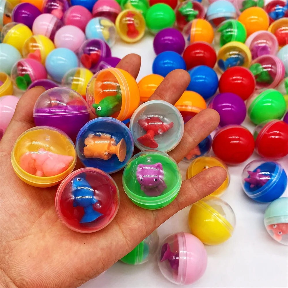 3.2cm diameter colorful plastic ball capsules with toys inside for vending machine as kids gift