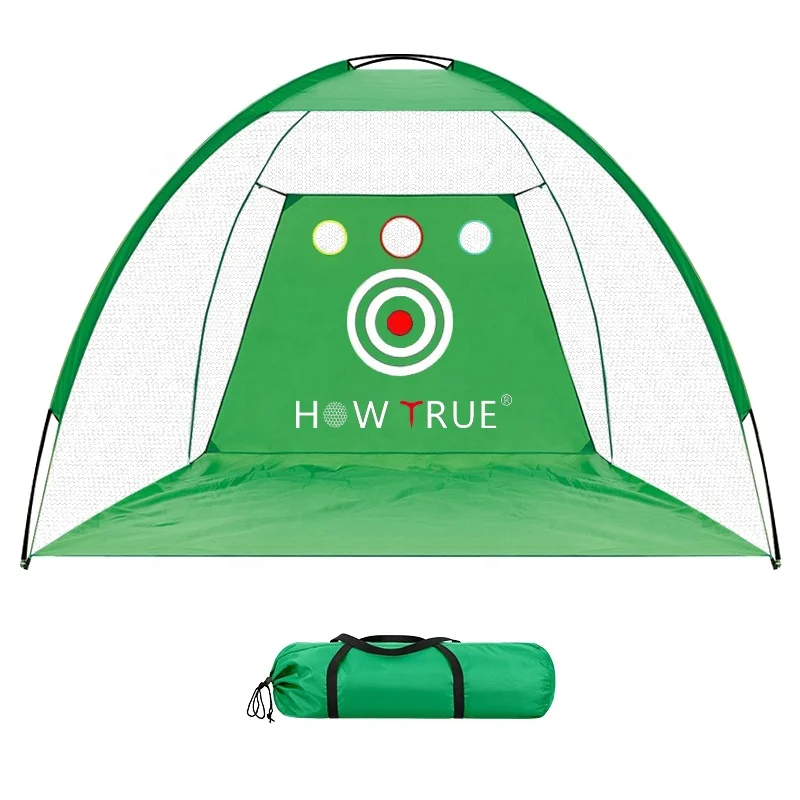 Factory Directly Sell Portable 3-Hole Golf Swing Training Net 3/2m Golf Practice Net Golf Hitting Nets For Backyard Driving