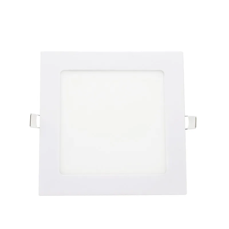 Factory price ultra slim square 9w recessed downlight led panel ce rohs  approval