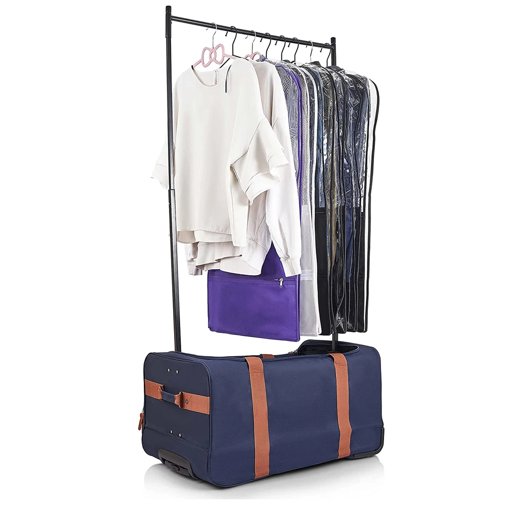 Rolling Travel Bag Duffel Bag Dance Bag with Garment Rack