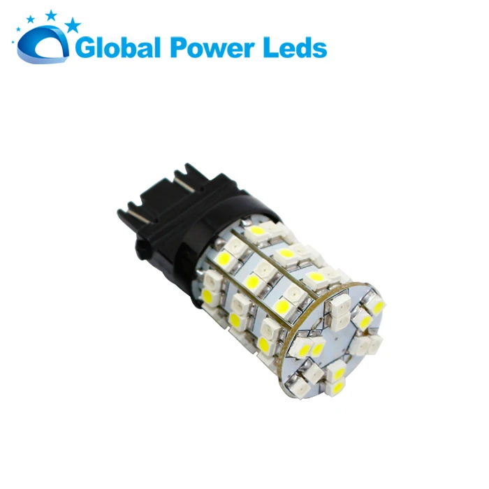 
China wholesale price 3157 P27 60smd high brightness dual color auto led tail light brake light bulbs led 12V 