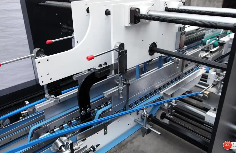 high speed crash lock bottom corrugated carton A/B/E Flute making folder gluer machine (GK-P1200-BL)
