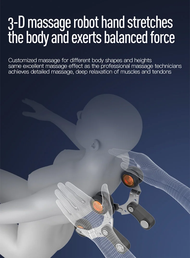 2021 New Design Zero Gravity Full Body Electric Hand Massage Chair