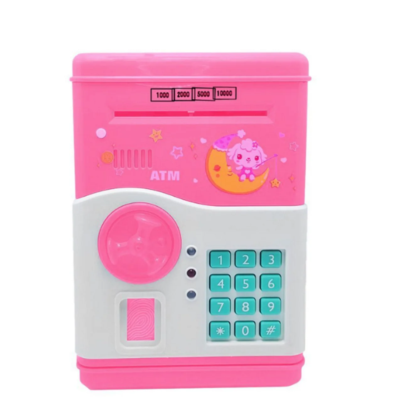 ATM PLASTIC PINK BLUE COLOR PIGGY BANK FOR KIDS