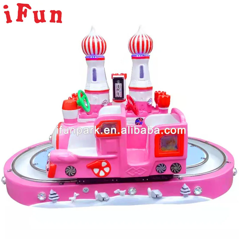Kids Electric Track Train With Sensor Indoor Arcade Game Machine Kids Castle Train Game Machine for Center