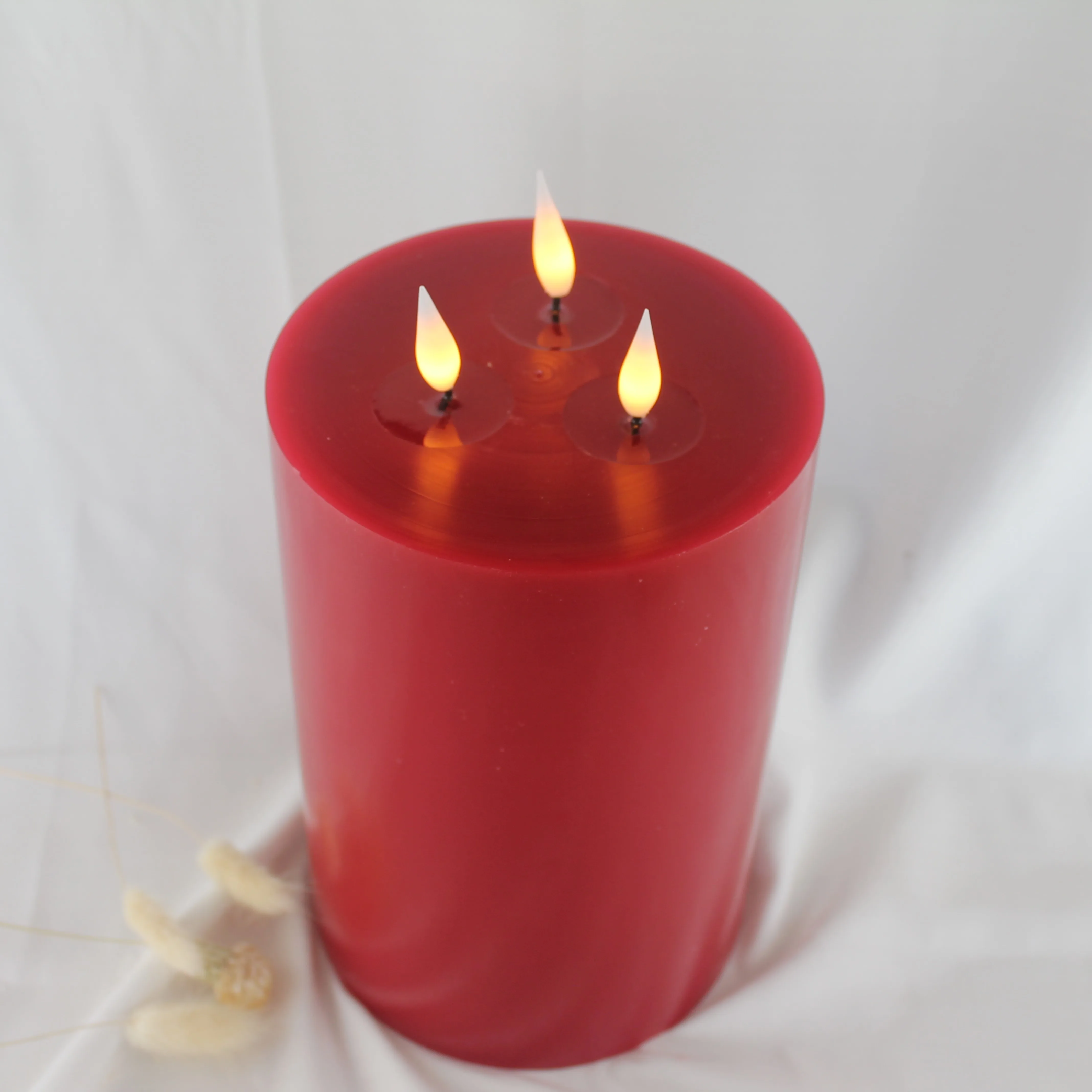 Customized home decoration dancing   3 core flameless candles