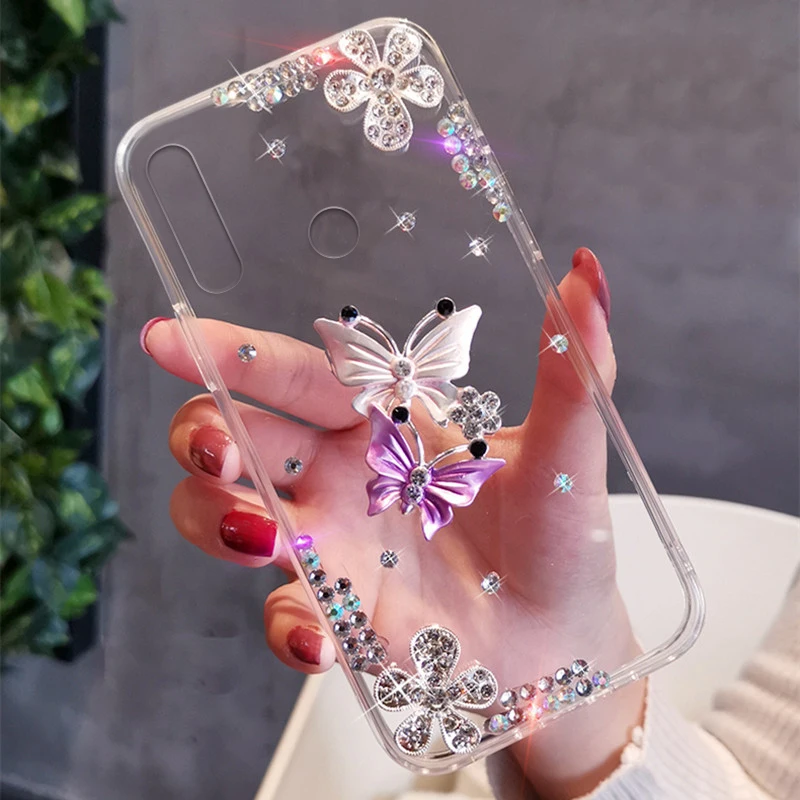For Huawei P Smart  Case Diamond Cover  P40 Lite E P30 Lite P20 Lite Mate  Pro Cover