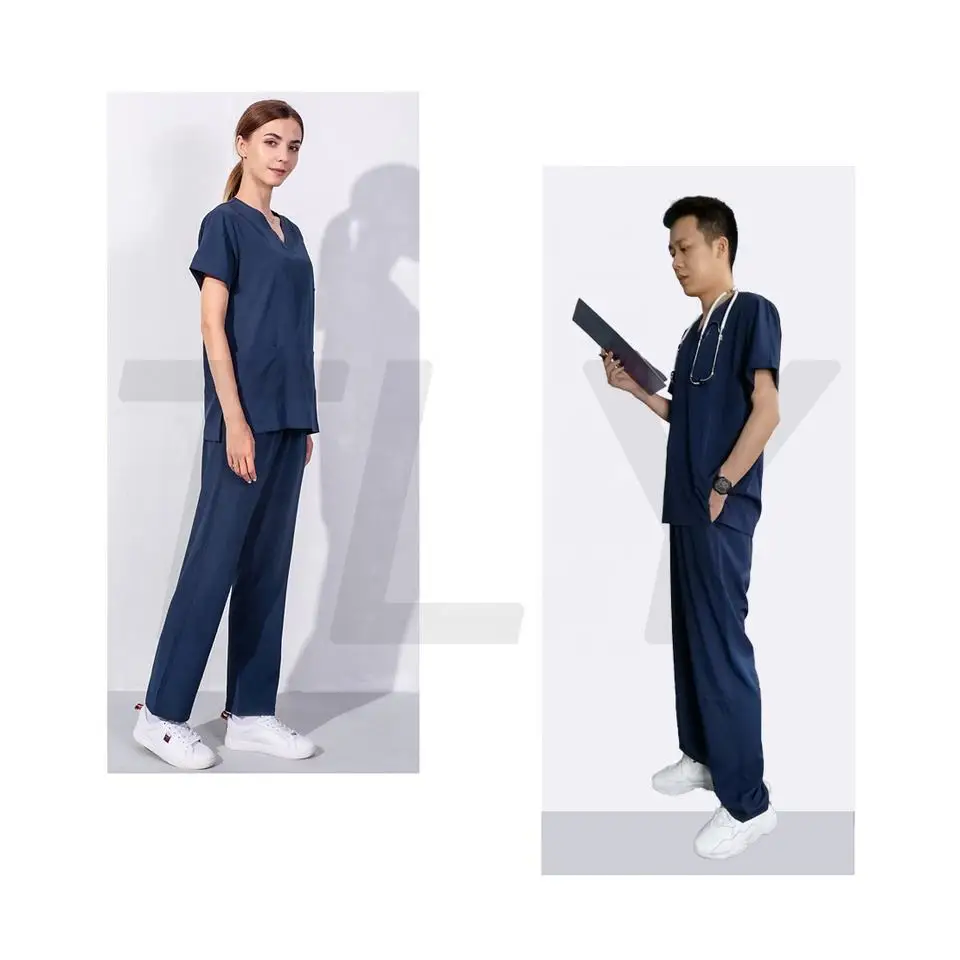 Scrubs Wholesale No Wrinkling Clothing Men Scrubs Joggers Plus Size Soft Fabric Scrubs Uniforms Sets