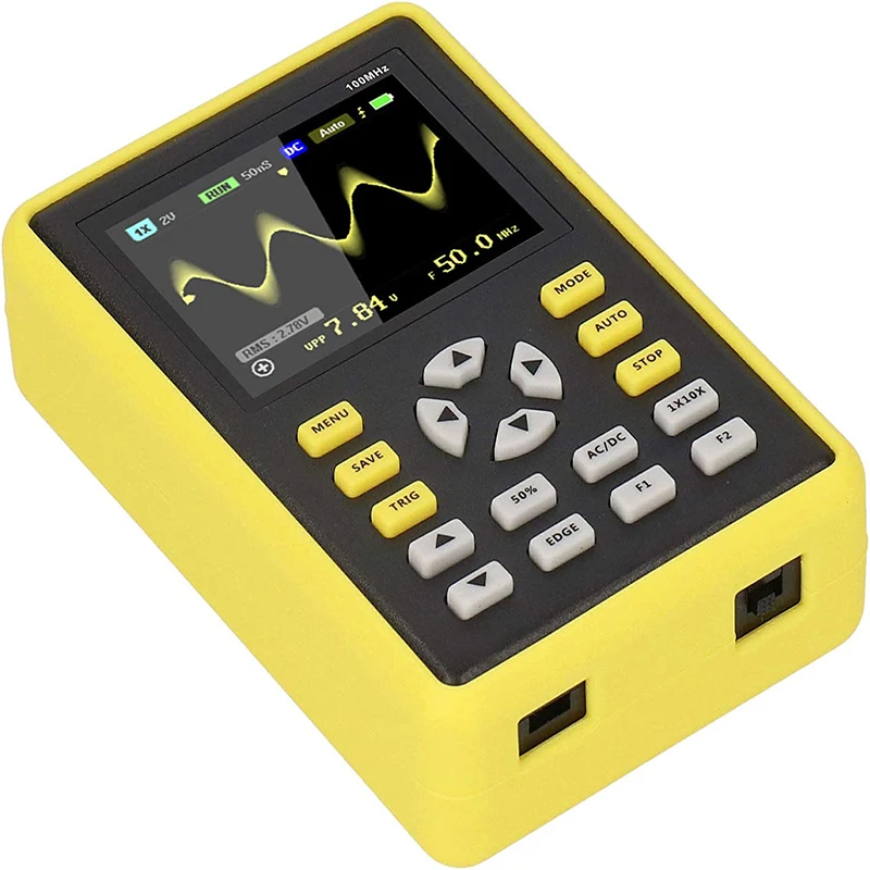 FNIRSI 5012H Handheld Oscilloscope 500MS/s Sampling Rate 100MHz Support Waveform Storage 2.4 inch Screen Digital Oscilloscope