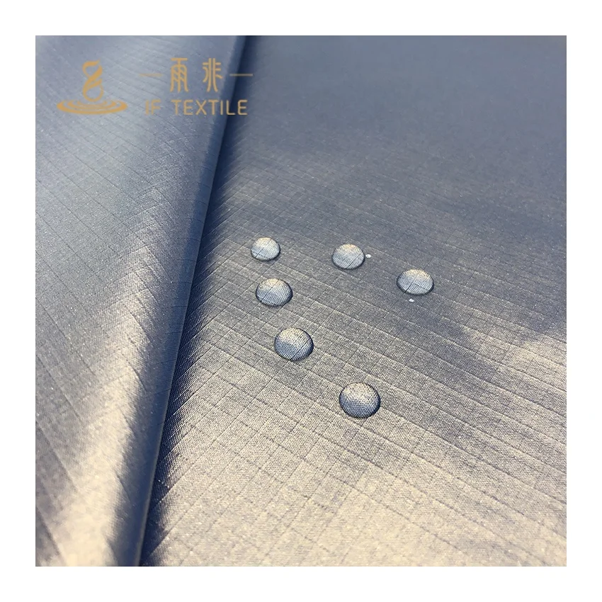 Fashion design pongee ripstop kid waterproof PUL polyester PU membrane polyurethane laminate fabric