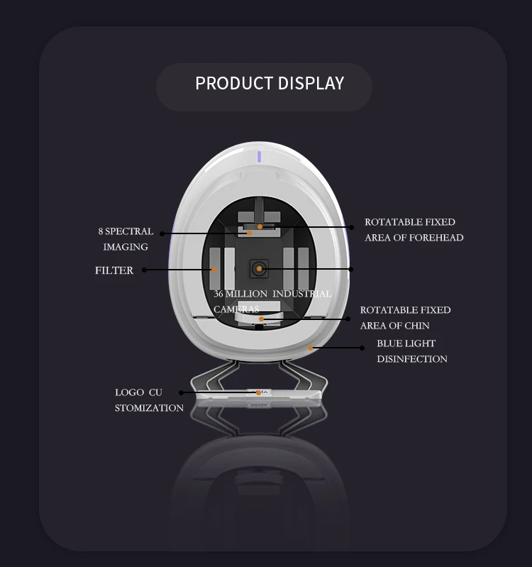 Trending product 3D Skin Test Scanner Equipment Face Analyzer Beauty Machine Home Use Price Face Detector Device