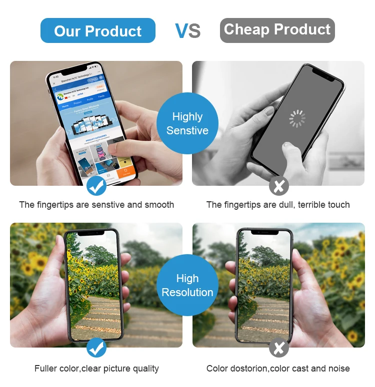 oem cell mobile phone display lcd for iphone 12 13 14 xs max 8 6s 5s X 11 7 plus display Replacement touch screen manufacturer