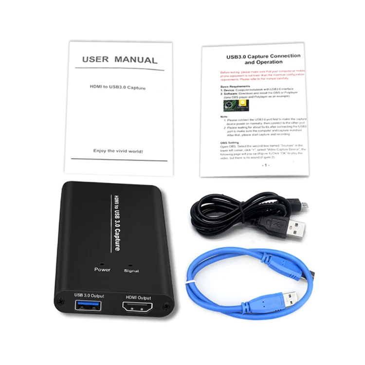 1080P easy usb video hdmi capture card for OBS live