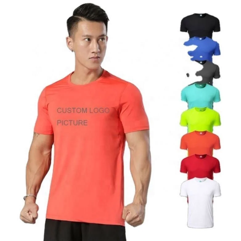Wholesale Custom Loose Fit Plain Blank Polyester White Sport Gym Men Premium Luxury T-Shirt