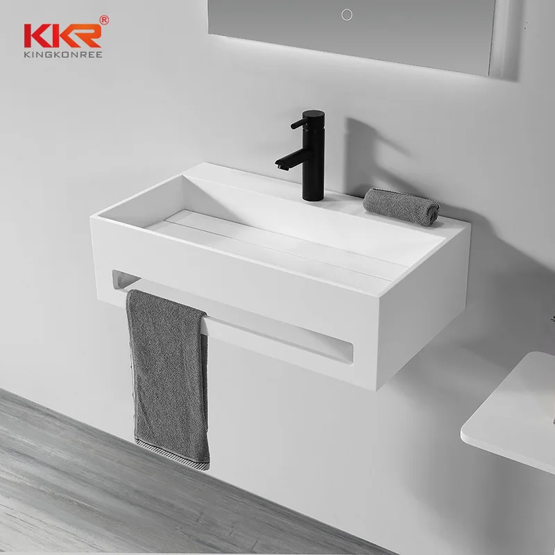 KKR Public Fancy Deep Acrylic Solid Surface Bathroom Vanity Wash Basins
