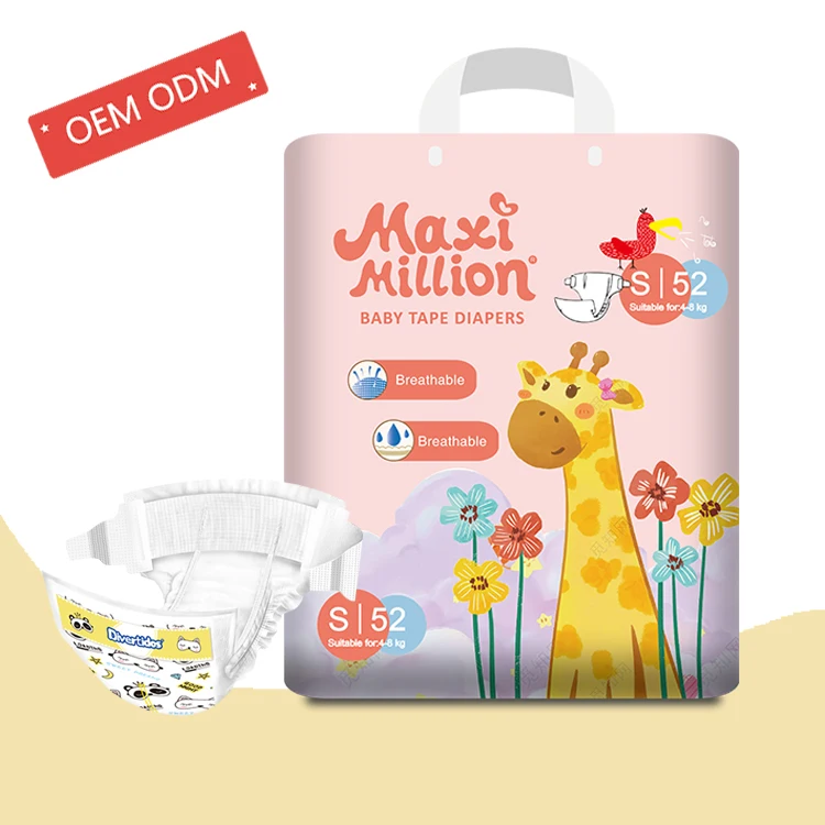 FREE SAMPLE OEM/ODM Professional wholesale lowest price disposable and super absorbent baby diaper nappies PANALES