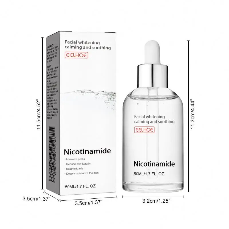 EELHOE Nicotinic Acid Facial to Weaken Acne Marks Moisturize Pores Shrink and Whiten Skin Essence