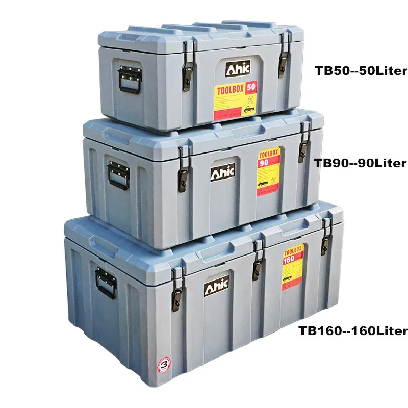 LoadOut 50L 90L 160LPlastic High Quality Heavy on Durability Trailer Camping cargo case Plastic Storage Truck Cargo Box