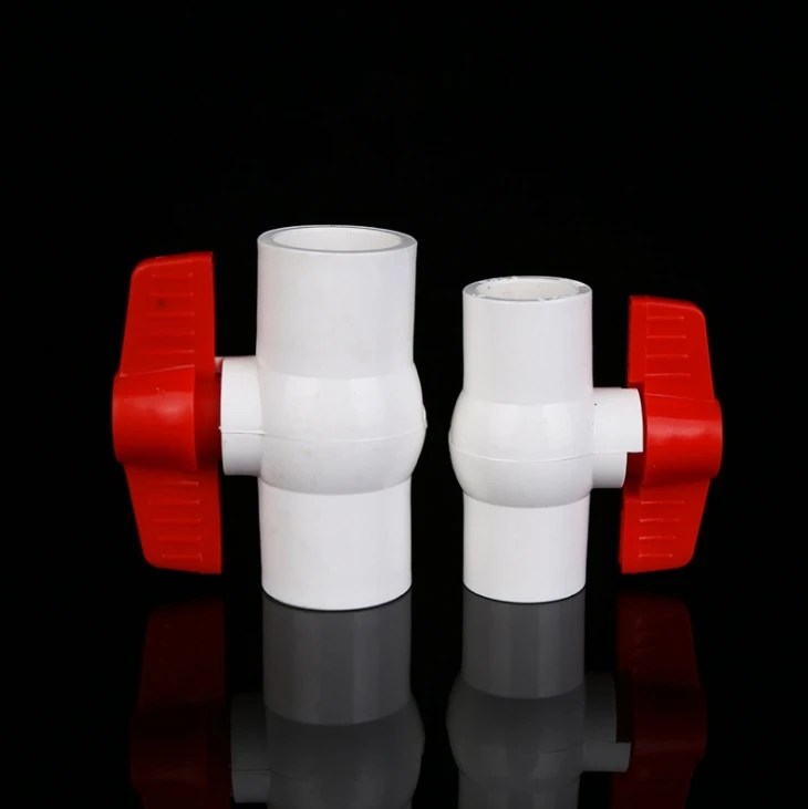 Plastic PVC DN15 20mm Ball Valve water irrigation supply pipe hose spare parts KX01