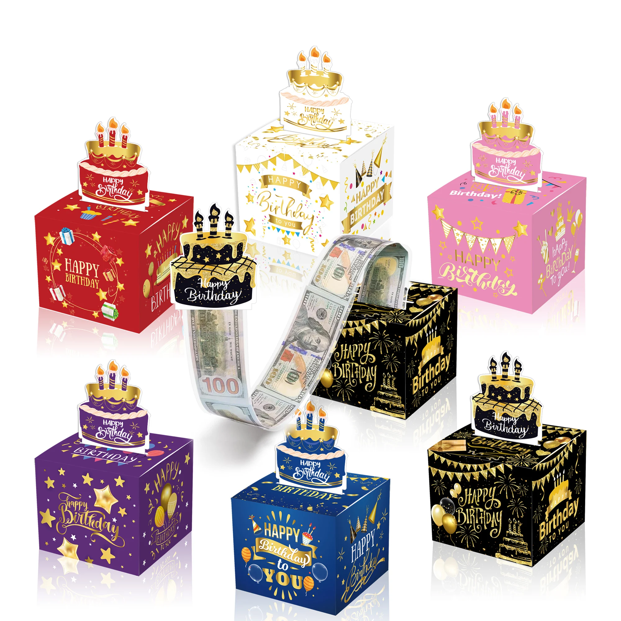 Коробка для денег Huancai с выдвижными сумками карточек