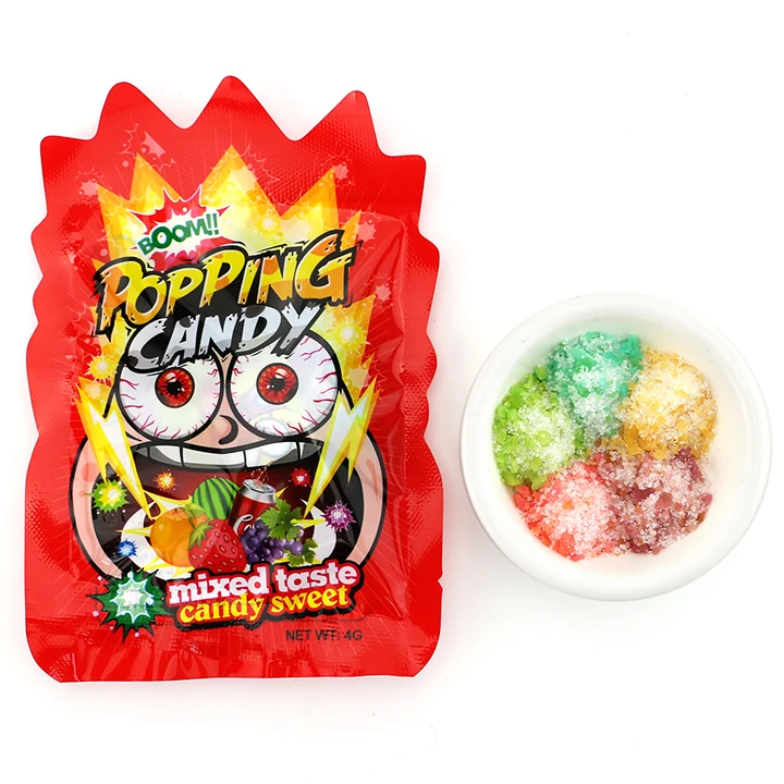 Halal magic pop rocks candy Mix fruit flavors popping candy
