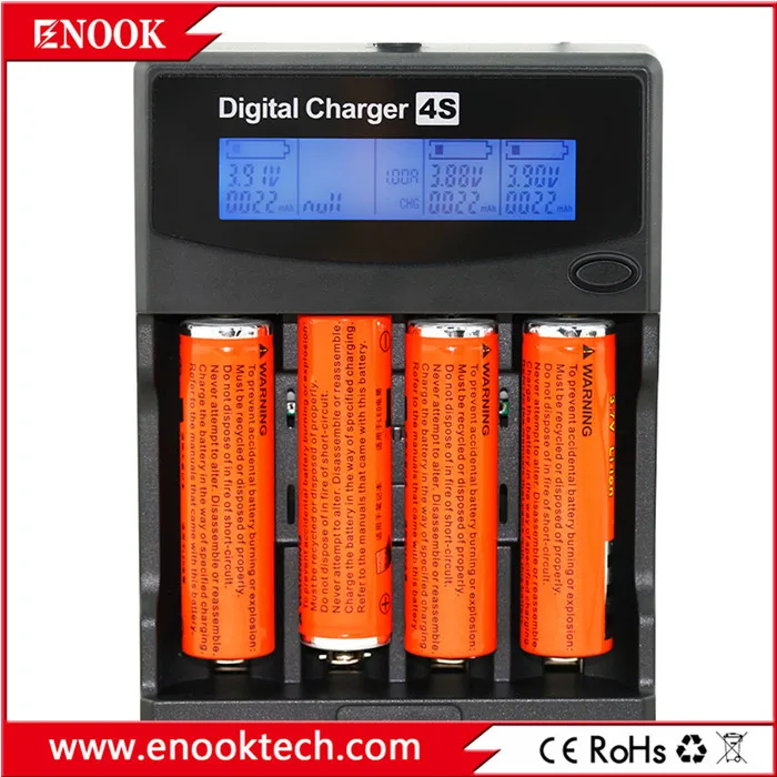 Smart AA AAA Battery Charger 4 Slots LCD Rechargeable Battery Charger