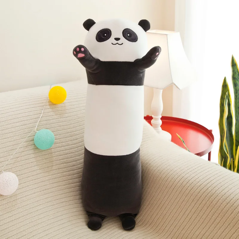 Long Cute Animal Pillow Soft Long Panda Plush Toy Sleeping Soft Animal Stuffed Plush for Fashionable Gifts