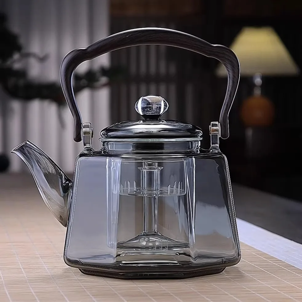 Glass tea kettle thickened heat-resistant tea-making single kettle electric ceramic stove special teapot