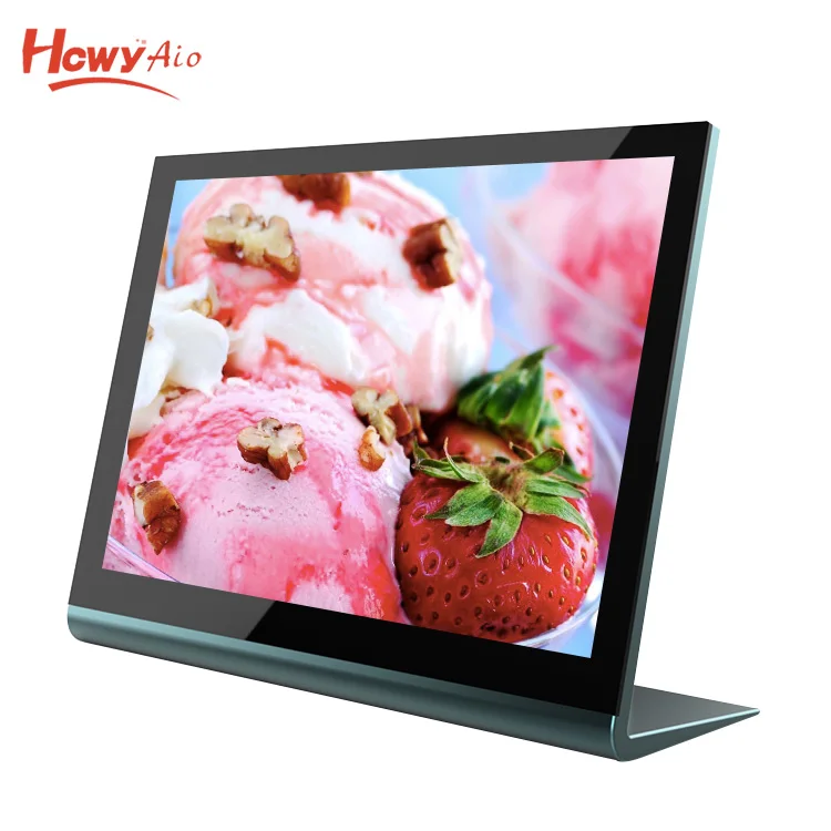 10.1 Inch 1280x800 L-shaped USB SD Ports Aluminium Casing Video Photos Advertising Player
