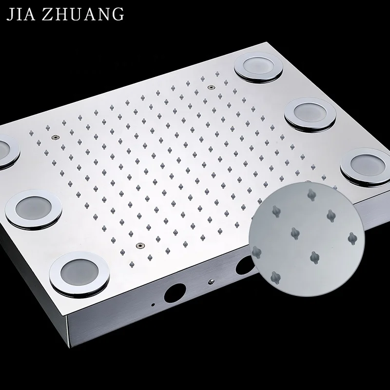 Цифровой термостатический потолочный светодиодный дождевой Душ HM для отеля, панель сенсорного управления для ванной комнаты, настенный смеситель, набор для душа