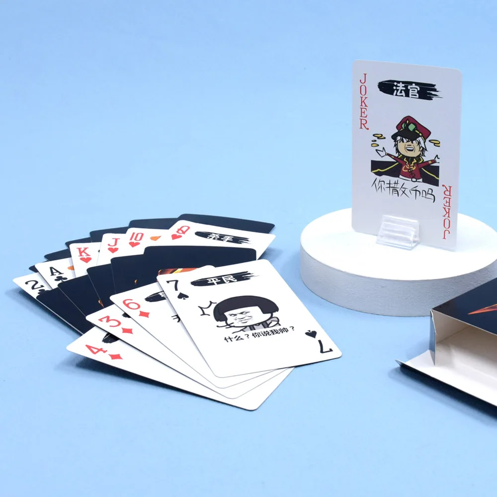 Plastic Advertising Poker Oem Custom Play Card