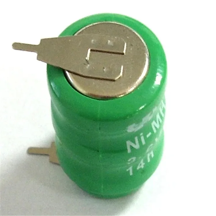 NI-MH button battery B80H 80mAh 250mah 1.2v 2.4v 3.6v coin cell battery with tabs