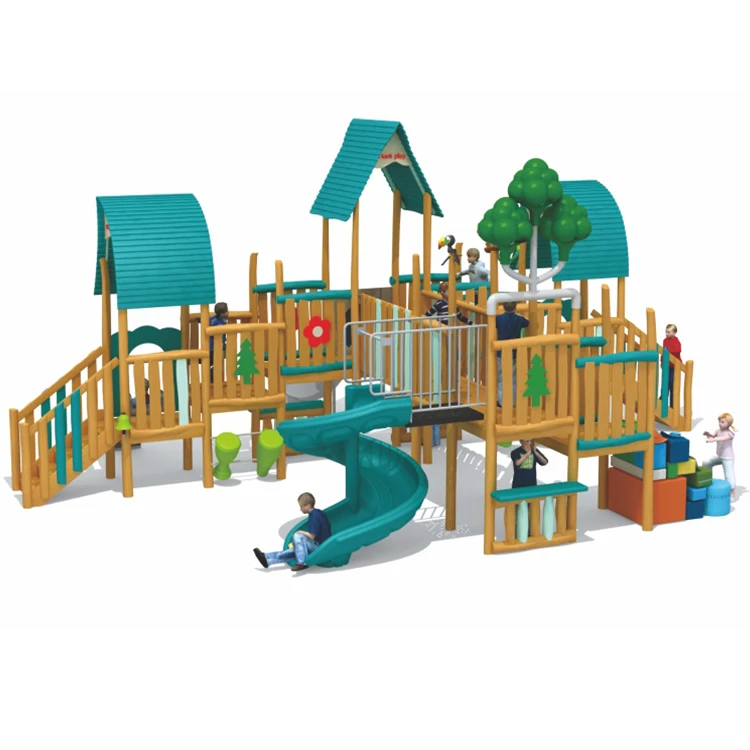 Bettaplay Hot sale kid playground outdoor equipment, commercial playground kids outdoor playground wood