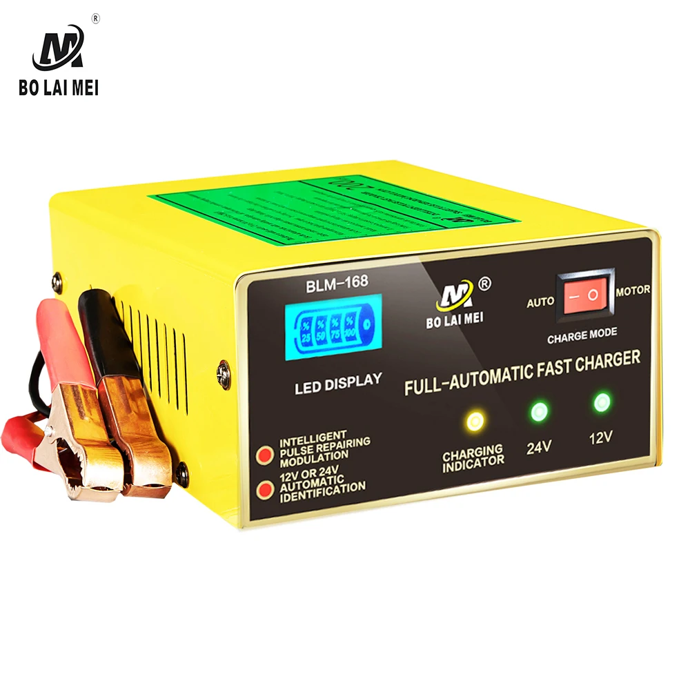 12v/24v pulse repair portable  battery charger automobile storage lead acid  battery charger