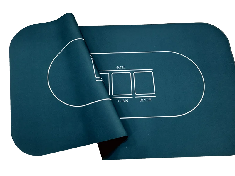 * Poker Accessories Board Game Tablecloth Rubber Poker Mat Desktop Digital Printing Suede Casino Layout 120*60*0.2 Cm 10-15 Days