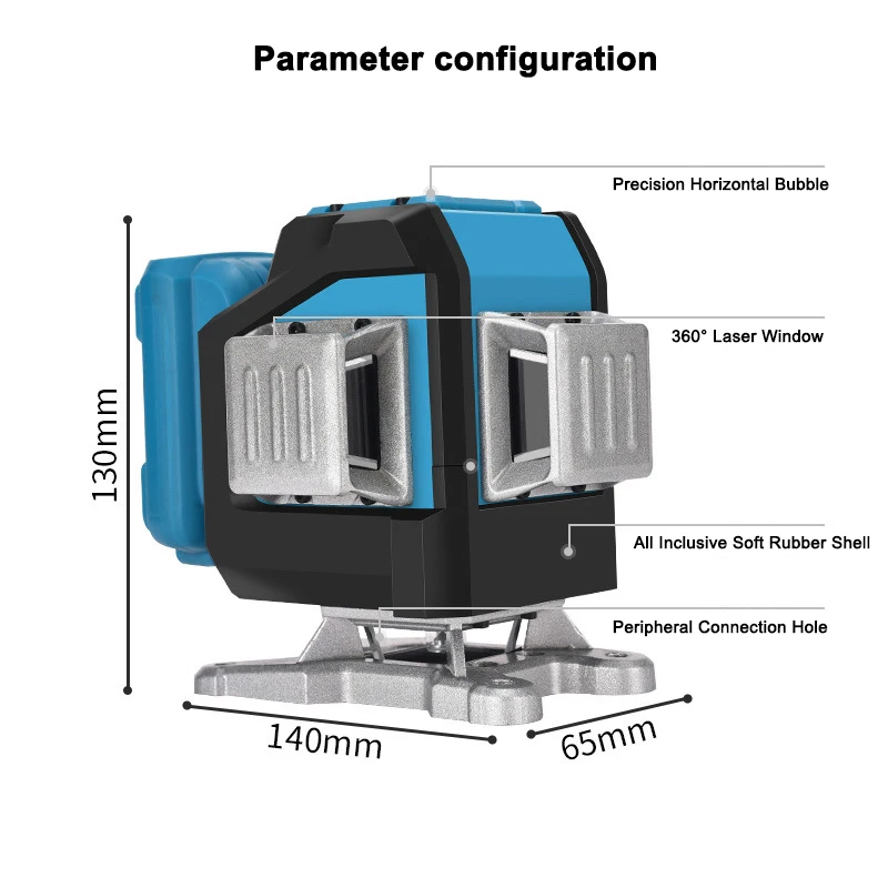 Самонивелирующийся Настольный кубический Карманный лазерный нивелир для ладони с пересекающимися линиями дешевый