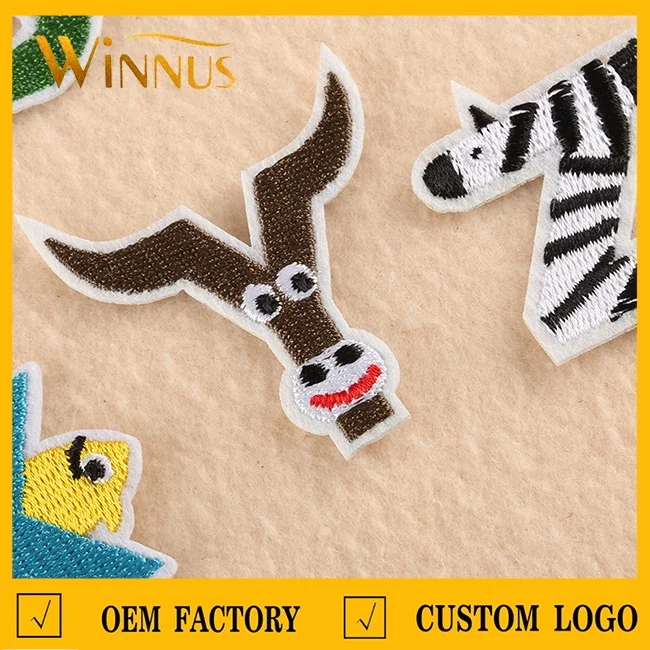cheap wholesale baby children clothing hat bag shoes cute animal embroidered iron on letter patches