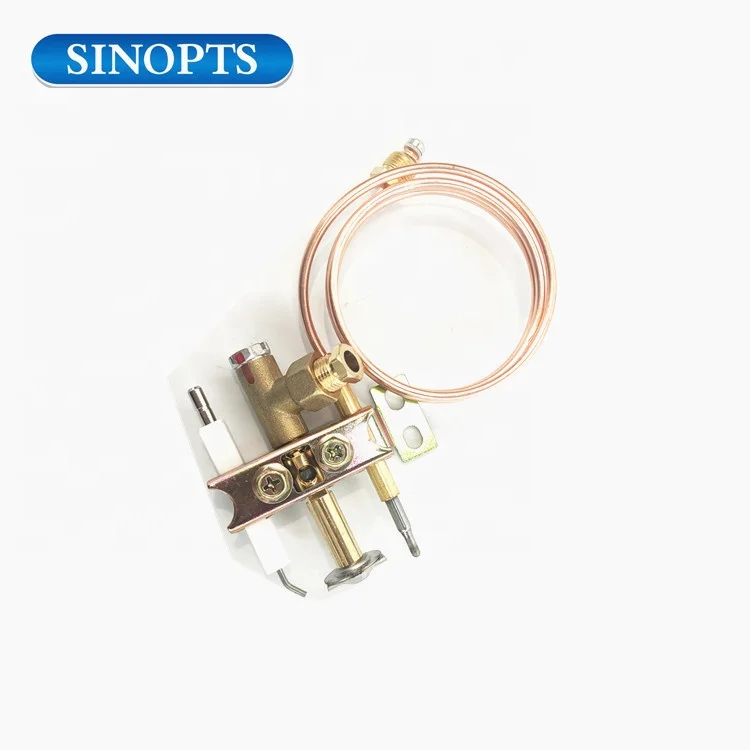 LPG Gas water heater parts pilot burner assembly with thermocouple and igniter electrode